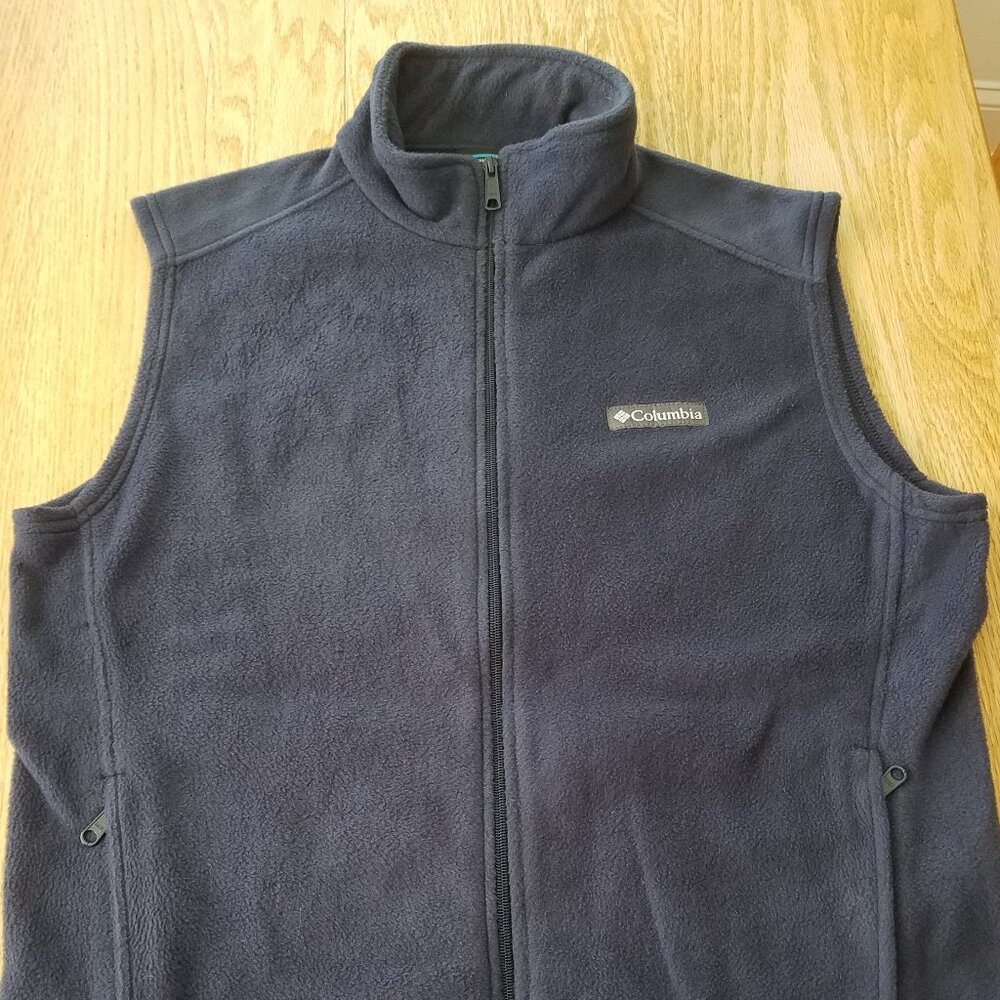 Columbia Men's Steens Mountain Vest Full Zip ~ Blue ~ Size M